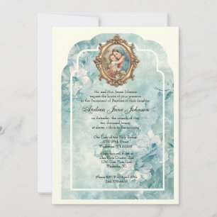 Katholieke doop Gezegende Moeder Jezus Kaart