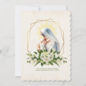 Katholieke doop Gezegende Moeder Jezus Kaart (Voorkant)