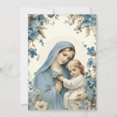 Katholieke doop Gezegende Moeder Jezus Kaart (Achterkant)