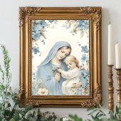 Katholieke doop Gezegende Moeder Jezus Kaart