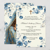 Katholieke doop Gezegende Moeder Jezus Kaart (Voorkant / Achterkant)