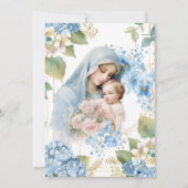 Katholieke doop Gezegende Moeder Jezus Kaart (Achterkant)