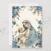 Katholieke doop Gezegende Moeder Jezus Kaart (Achterkant)
