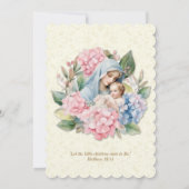 Katholieke doop Gezegende Moeder Jezus Kaart (Achterkant)