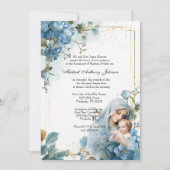 Katholieke doop Gezegende Moeder Jezus Kaart (Voorkant)