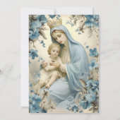 Katholieke doop Gezegende Moeder Jezus Kaart (Achterkant)
