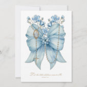 Katholieke doop Gezegende Moeder Jezus Kaart (Achterkant)