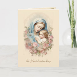 Katholieke Doop Jongen of Meisje Schriftuur Kaart