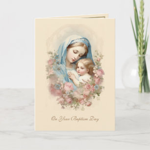 Katholieke Doop Jongen of Meisje Schriftuur Kaart