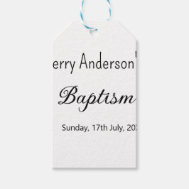 Katholieke doop kinder moderne eenvoudige QR minim Cadeaulabel