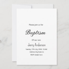 Katholieke doop kinder moderne eenvoudige QR minim Kaart