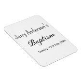 Katholieke doop kinder moderne eenvoudige QR minim Magneet (Rechterzijde)