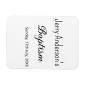 Katholieke doop kinder moderne eenvoudige QR minim Magneet (Horizontaal)