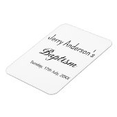 Katholieke doop kinder moderne eenvoudige QR minim Magneet (Linkerzijde)