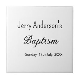 Katholieke doop kinder moderne eenvoudige QR minim Tegeltje