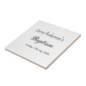 Katholieke doop kinder moderne eenvoudige QR minim Tegeltje (Zijkant)