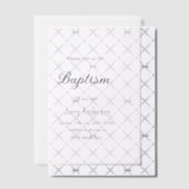 Katholieke doop kinder moderne eenvoudige QR minim Vellum Uitnodigingen (Offset (Uitnodiging))