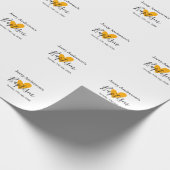 Katholieke doop kinderen modern eenvoudig QR minim Cadeaupapier (Hoek)