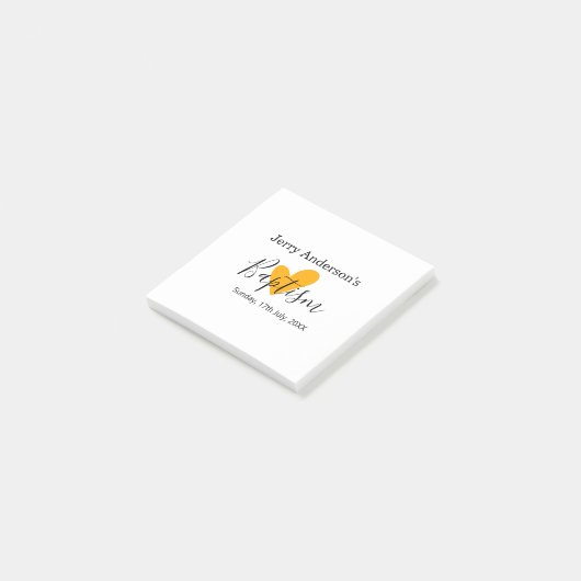 Katholieke doop kinderen modern eenvoudig QR minim Post-it® Notes (Schuin)