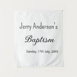 Katholieke doop kinderen modern eenvoudig QR minim Wandkleed