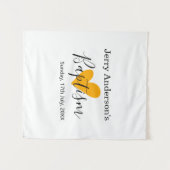 Katholieke doop kinderen modern eenvoudig QR minim Wandkleed (Voorkant (horizontaal))