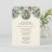 Katholieke doop Maria en Jezus Bloemen Kaart (Staand voorkant)