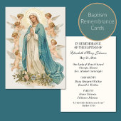 Katholieke Doop Religieuze Moeder Maria en Engelen Plaatskaartje