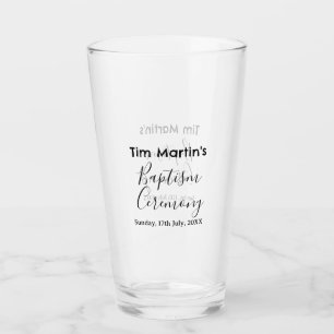 Katholieke doopplechtigheid naam datum eenvoudig m glas
