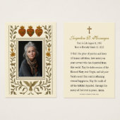 Katholieke Drie Harten Begrafenis Gebed Visitekaartje (Voorkant /achterkant)