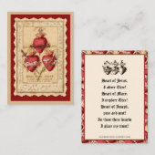 Katholieke Drie Hoorten Jezus Joseph Prayer Car Plaatskaartje (Voorkant / Achterkant)