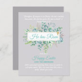 Katholieke EASTER Kaart Religieuze Bijbelprijsopga (Voorkant / Achterkant)