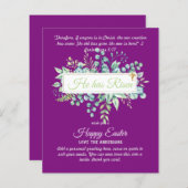 Katholieke EASTER Kaart Religieuze Bijbelprijsopga (Voorkant / Achterkant)