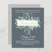 Katholieke EASTER Kaart Religieuze Bijbelprijsopga (Voorkant / Achterkant)