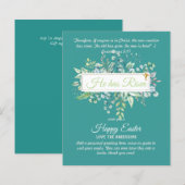 Katholieke EASTER Kaart Religieuze Bijbelprijsopga (Voorkant / Achterkant)