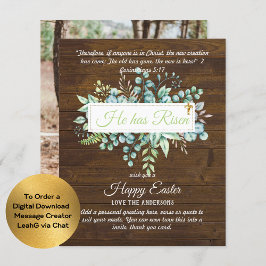 Katholieke EASTER Kaart Religieuze Bijbelprijsopga