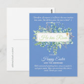 Katholieke EASTER Kaart Religieuze Bijbelprijsopga (Voorkant / Achterkant)