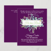 Katholieke EASTER Kaart Religieuze Bijbelprijsopga (Voorkant / Achterkant)