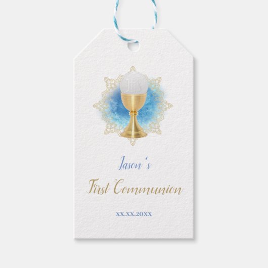 Katholieke Eerste Communie Cadeaulabel (Voorkant)