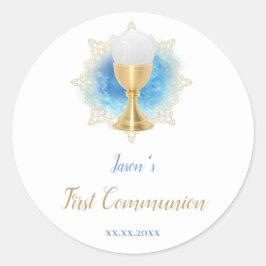Katholieke Eerste Communie Ronde Sticker