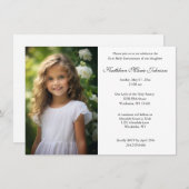 Katholieke Eerste Communie Schrift Foto Kaart (Voorkant / Achterkant)