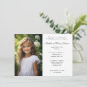 Katholieke Eerste Communie Schrift Foto Kaart (Staand voorkant)