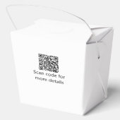 Katholieke eerste heilige communie eenvoudige QR m Bedankdoosjes (Achterkant)