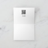 Katholieke eerste heilige communie eenvoudige QR m Bedankkaart (Binnen)