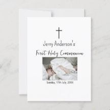 Katholieke eerste heilige communie eenvoudige QR m