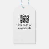 Katholieke eerste heilige communie eenvoudige QR m Cadeaulabel (Achterkant)