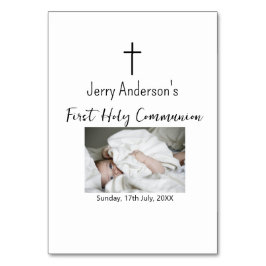 Katholieke eerste heilige communie eenvoudige QR m Kaart