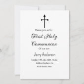 Katholieke eerste heilige communie eenvoudige QR m Kaart (Voorkant)