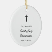 Katholieke eerste heilige communie eenvoudige QR m Keramisch Ornament (Rechts)