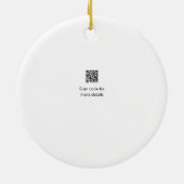 Katholieke eerste heilige communie eenvoudige QR m Keramisch Ornament (Achterkant)