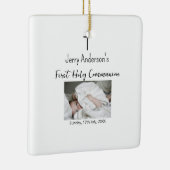 Katholieke eerste heilige communie eenvoudige QR m Keramisch Ornament (Rechts)